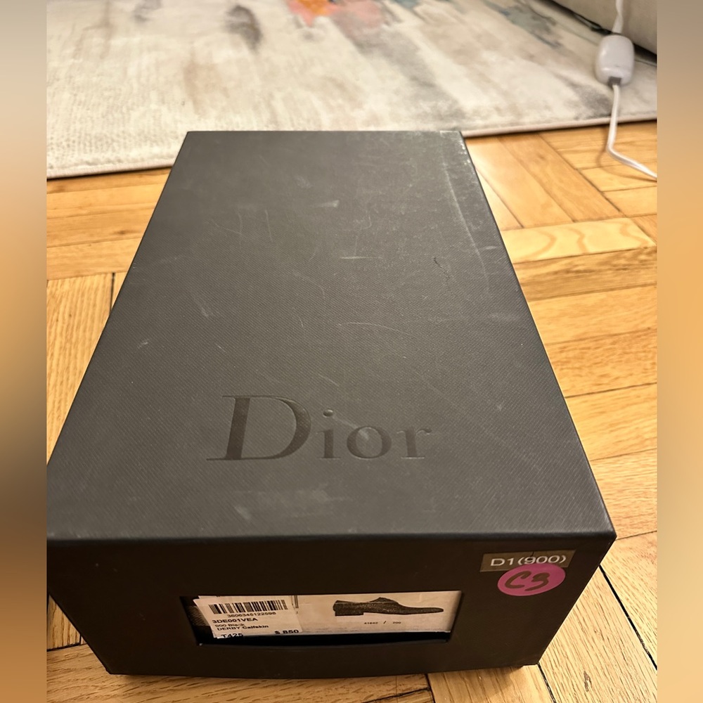 Dior mens Derby Shoe - black size 42.5 - Picture 7 of 10